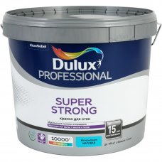 Краска для стен и потолков Dulux Super Strong цвет белый 10 л