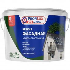 Краска фасадная Profilux цвет матовый белый, 25 л