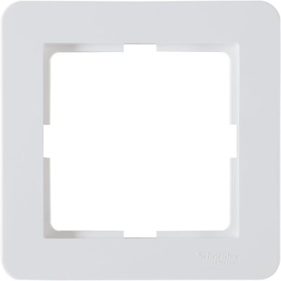 Рамка для розеток и выключателей Schneider Electric W59 Deco 1 пост, цвет белый, SM-82593327