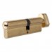 Цилиндр Apecs SM-80, 35х45 мм, ключ/вертушка, цвет золотой, SM-82594813