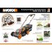 Газонокосилка аккумуляторная Worx WP770E 40В 34 см АКБ и ЗУ в комплекте, SM-82600067