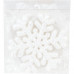 Украшение ёлочное «Снежинка» 20 см цвет белый, SM-82606945