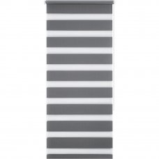 Штора рулонная день-ночь Miamoza Silver 40x160 см, цвет серый