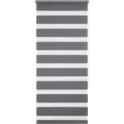 Штора рулонная день-ночь Miamoza Silver 40x160 см, цвет серый, SM-82614432