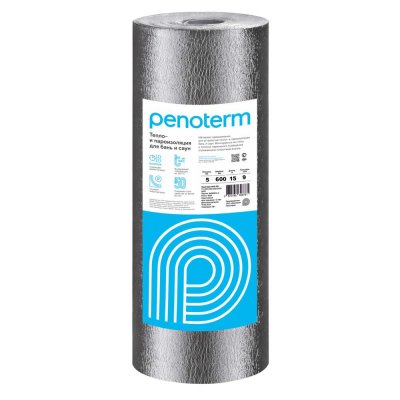 Изоляция для бань Пенотерм НПП ЛФ фольга 5 мм, SM-82616335