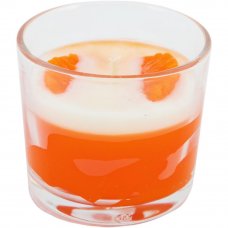 Свеча ароматическая «Цитрусовый мусс» 60 гр, цвет оранжевый