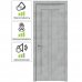 Дверь межкомнатная остекленная ПВХ Сиэтл цвет лофт светлый 90x200 см (с замком и петлями), SM-82624861