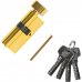 Цилиндр Standers TTAL1-3040NBGD, 30x40 мм, ключ/вертушка, цвет латунь, SM-82625308