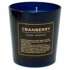 Свеча ароматическая «Cranberry», цвет синий