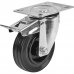 Колесо для тележки поворотное STANDERS с тормозом, площадка, для твёрдого пола, 100 мм, до 100 кг, цвет чёрный, SM-82629459