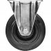 Колесо для тележки неповоротное STANDERS без тормоза для твёрдого пола 125 мм, до 110 кг, цвет чёрный, SM-82629467