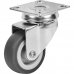 Колесо для оборудования поворотное STANDERS без тормоза, площадка, для твёрдого пола, 50 мм, до 40 кг, цвет серый, SM-82629521