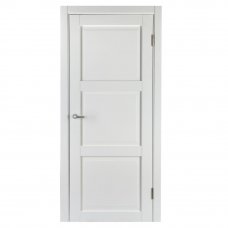 Дверь межкомнатная Адажио глухая Hardflex цвет белый 80х200 см (с замком и петлями)