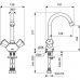 Смеситель для раковины Vidima Element двухвентильный цвет хром, SM-82640775