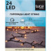 Электрогирлянда наружная Luca Lighting «Нить» 1.8 м 24 LED тёплый белый, SM-82640929