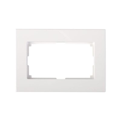 Рамка для двойных розеток Werkel Stark, цвет белый, SM-82647576