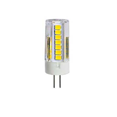 Лампа светодиодная G4 5 Вт капсула прозрачная 425 лм, белый свет, SM-82656892