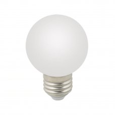 Лампа светодиодная E27 3 Вт шар белый 240 лм, тёплый белый свет