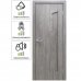 Дверь межкомнатная Белеза глухая ламинация цвет тернер серый 90х200 см, SM-82662490