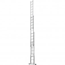 Лестница Standers алюминиевая трехсекционная 11 ступени