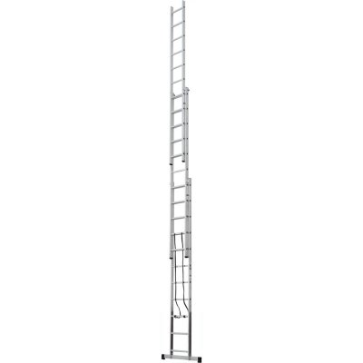 Лестница Standers алюминиевая трехсекционная 11 ступени, SM-82663429