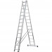 Лестница Standers алюминиевая трехсекционная 14 ступени, SM-82663430