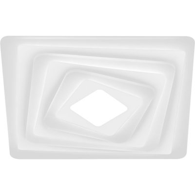 Люстра потолочная светодиодная Ritter квадратная с пультом управления, 40 м², регулируемый белый свет, цвет белый, SM-82674795