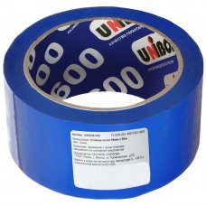 Лента клейкая упаковочная Unibob 48 мм x 66 м, цвет синий