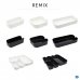 Набор из 4 корзин для выдвижного ящика Sensea Remix цвет белый 16.3x5.3x30.2 см, SM-82699517