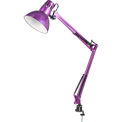 Рабочая лампа настольная KD-312 на струбцине, цвет фиолетовый, SM-82705318