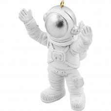 Украшение ёлочное «Космонавт» 10 см, цвет белый