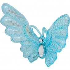 Украшение ёлочное «Бабочка» 13 см, цвет перламутр