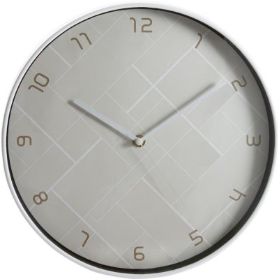 Часы настенные «Графика» пластик серые 30х30х4 см, SM-82735923