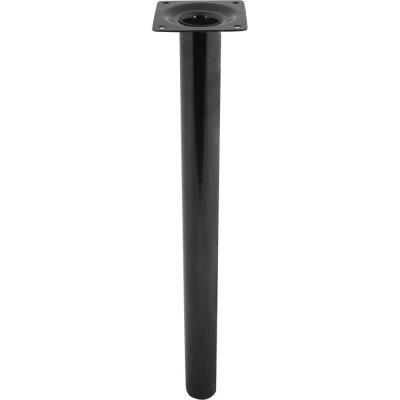 Ножка круглая 400х30 мм, сталь, цвет черный, SM-82754088