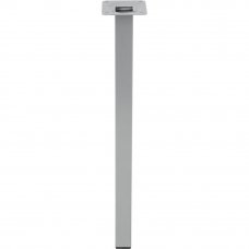 Ножка квадратная 400х25 мм, сталь, цвет серый