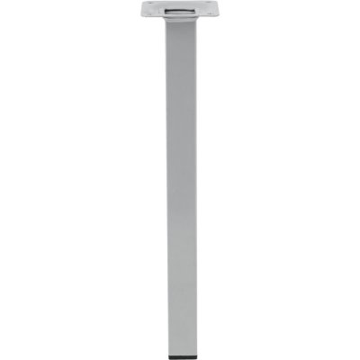 Ножка квадратная 300х25 мм, сталь, цвет серый, SM-82754098