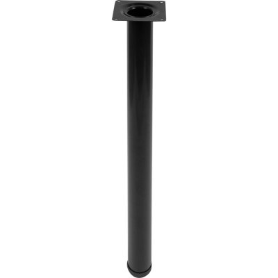 Ножка круглая 710х50 мм, сталь, цвет черный, SM-82754101