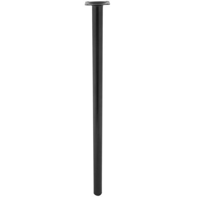 Ножка круглая 700х30 мм, сталь, цвет черный, SM-82754108