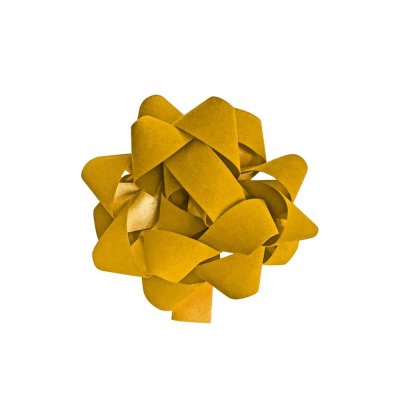 Бант декоративный 5х12х12 см цвет жёлтый, SM-82801991