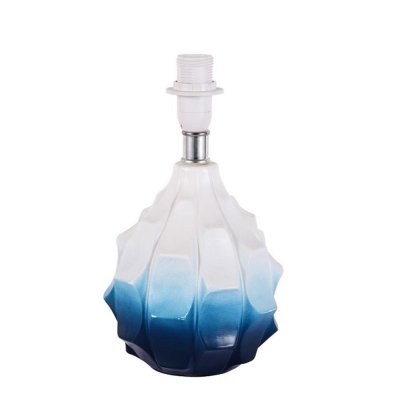 Основание для лампы Pineapple 1 лампа E14, 23 см, цвет белый/синий, SM-82823753