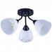 Люстра потолочная Вьюнок КС30091/3C, 3 лампы, 9 м², цвет чёрный, SM-82827693