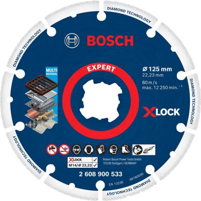 Диск алмазный по металлу сегментированный Bosch X-lock Metal, 125x22.23 мм, SM-82838624