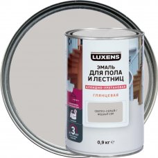Эмаль для пола и лестниц Luxens цвет светло-серый 0.9 кг