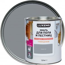 Эмаль для пола и лестниц Luxens цвет серый 1.9 кг
