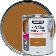 Эмаль для пола и лестниц Luxens цвет орех 1.9 кг
