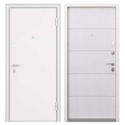 Дверь входная металлическая Белла, 950 мм, правая, цвет беленый дуб, SM-82858715