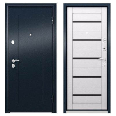 Дверь входная металлическая Харбор, 950 мм, левая, цвет белый дуб, SM-82858720