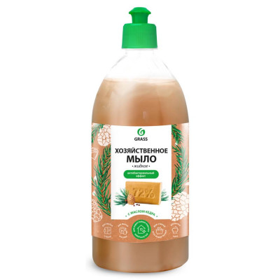 Жидкое мыло хозяйственное Grass с маслом кедра 1 л, SM-82889770