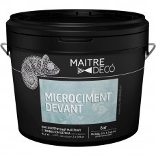 Высокопрочный материал с эффектом бетона Maitre Deco «Microciment Devant» 6 кг