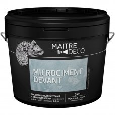 Высокопрочный материал с эффектом бетона Maitre Deco «Microciment Devant» 3 кг